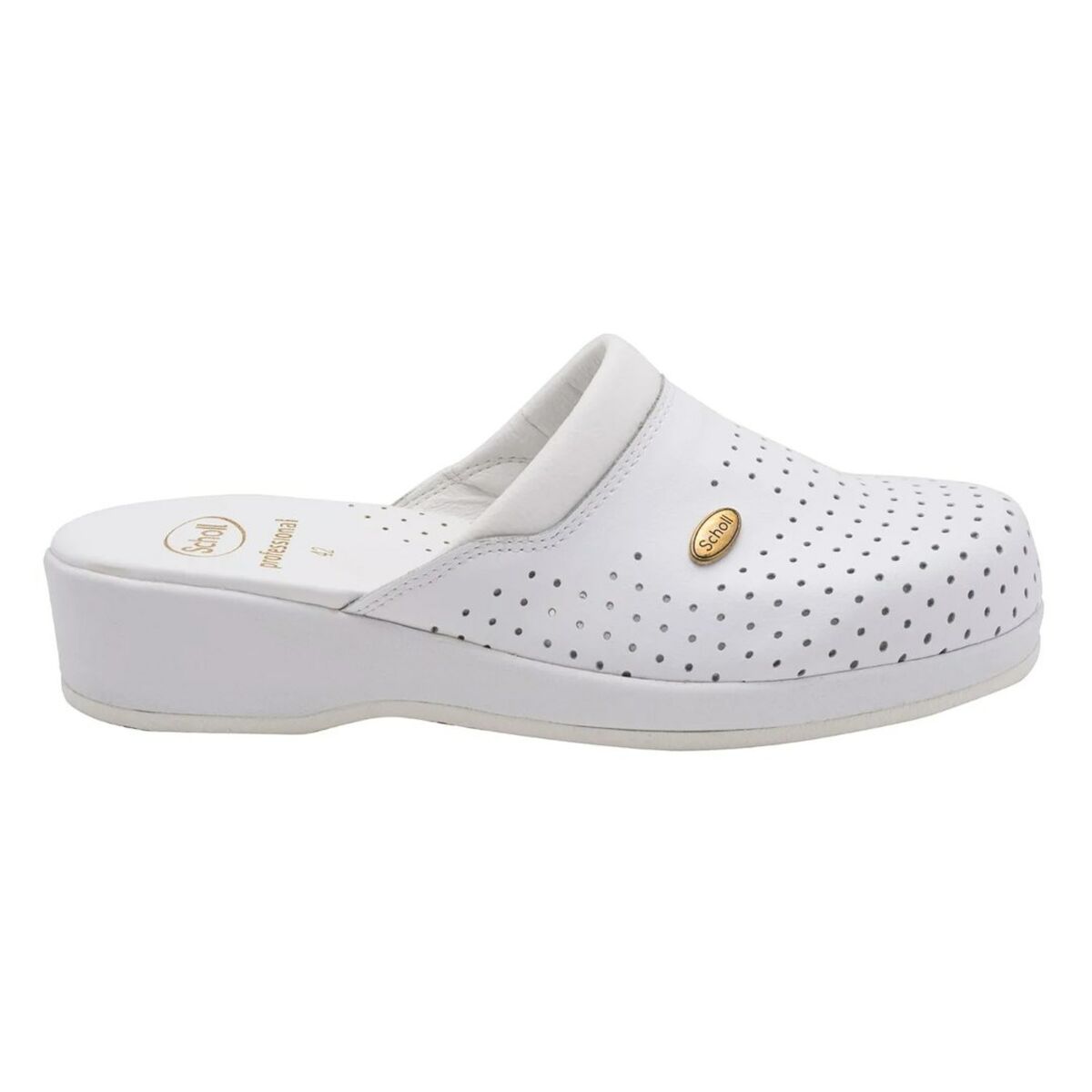 Klompen Scholl Clog Backguard Wit